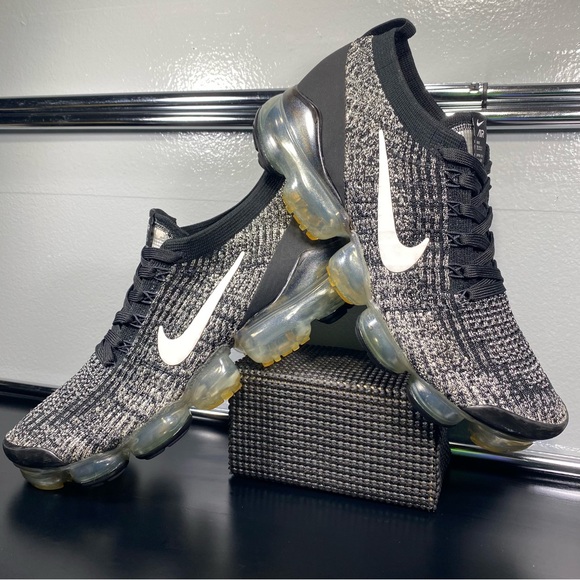 🖤🤍US 10-Nike VaporMax Flyknit 3 "Oreo" Women's Athletic Sneakers AJ6910-001 - Picture 13 of 16